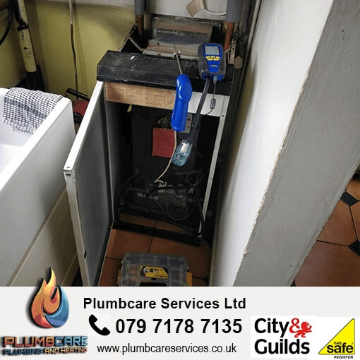 old boiler service bedfords plumber